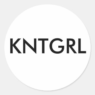 Sticka Girl Sticker Runt Klistermärke