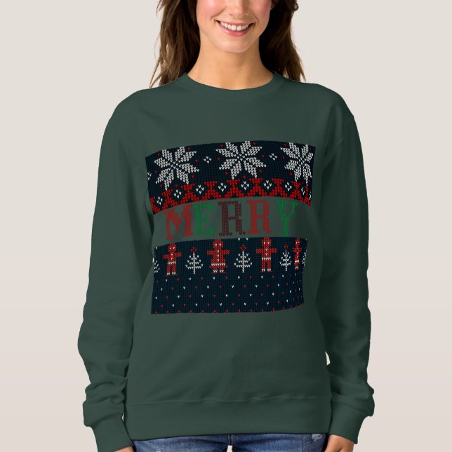 Sticka God jul T Shirt (Framsida)