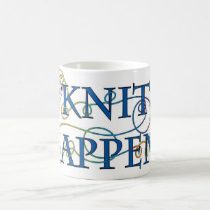 Sticka händer kaffemugg