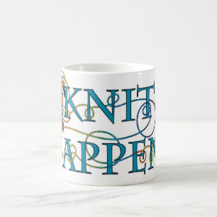 Sticka händer kaffemugg