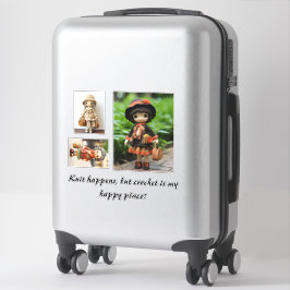 Sticka händer, men kronan är min lycklig ställe klistermärken