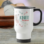Sticka Happens Funny Knitting Pun w Multi-Färg Yar Resemugg<br><div class="desc">Du behöver inte vara en vagare för att uppskatta den här lilla munnen av att knacka humor. Den här resemuggen bär den roliga pun "sticka råkar", populär med stickare och andra garntändare. Konstruktionen har ett boll av garn som är självremsat i flera färgader och som är stickat av nål och...</div>