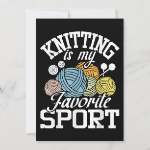Sticka Happens Funny Knitting Shirt Knitters Pride Inbjudningar