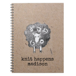 Sticka Happens Personlig Knitting Anteckningsbok