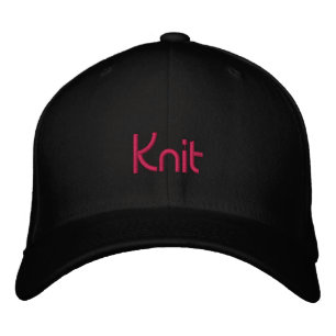 Sticka Hat för Knitters Broderad Keps