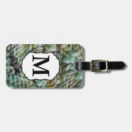 Sticka malabrigo-garn/hantverksmonogram bagagebricka