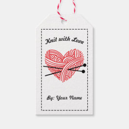 Sticka med Kärlek/vårdinstruktioner ・ Crafts Presentetikett