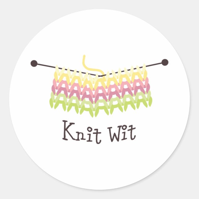 Sticka med runt klistermärke (Framsida)