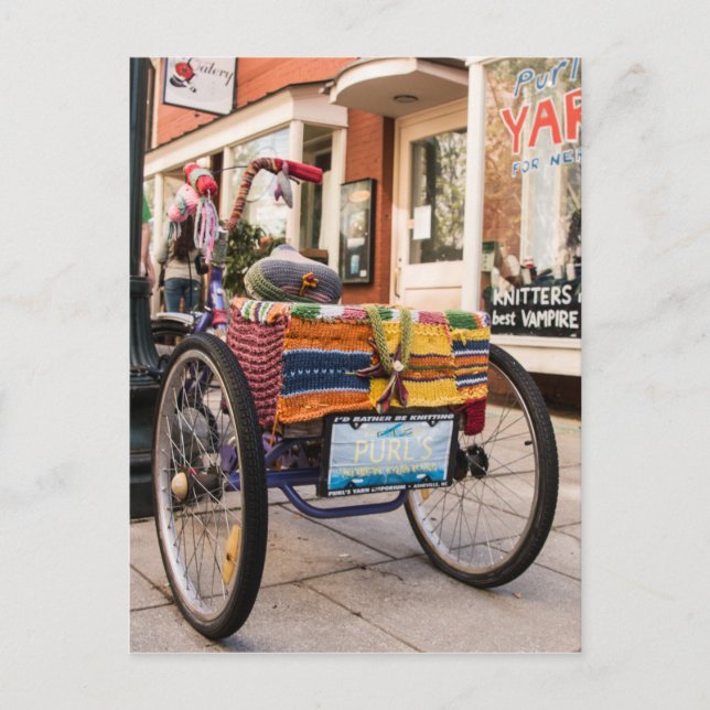 Sticka One, Purl Two-vykort Vykort (Framsida)