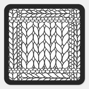 STICKA PURL WHITE Small Square Stickers II Fyrkantigt Klistermärke