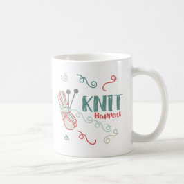 Sticka råkar med flera Färgader och små nitrar Kaffemugg