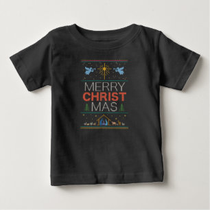 Sticka Religiösa Christian Ugly jul Sweater Tee Shirt
