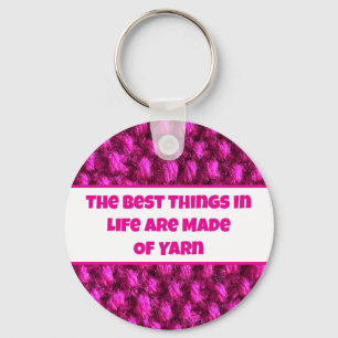 Sticka Rosa Crochet Mönster Crafty Kärlek Garn Nyckelring