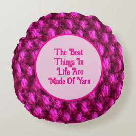 Sticka Rosa Crochet Mönster Crafty Kärlek Garn Rund Kudde