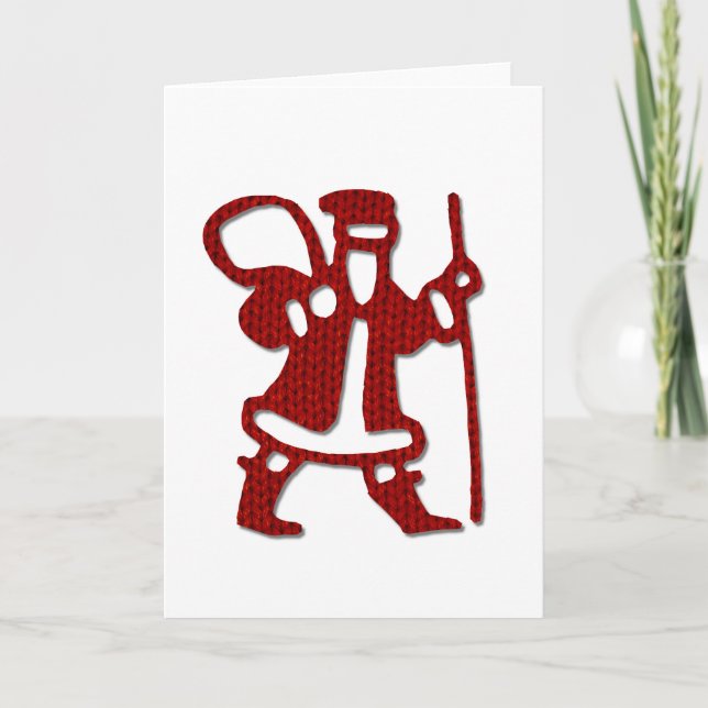 Sticka Santa Helgkort (Framsida)