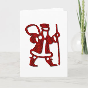 Sticka Santa Helgkort
