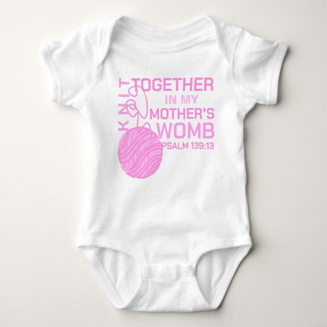 Sticka tillsammans i min Mor Womb Verse T Shirt (Framsida)