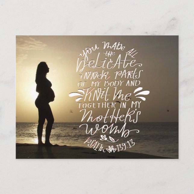 Sticka tillsammans i Mor Womb Vykort (Framsida)