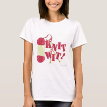 Sticka Wit Funny Knitter Hobby Tecknad Design