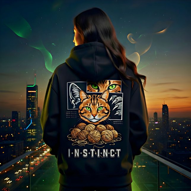Stickad Kattälskare Present T Shirt (Skapare uppladdad)