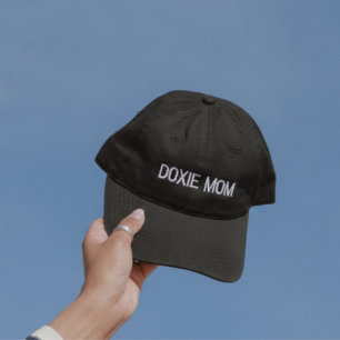 Stickad mössa för Doxie-mamma och dachshundägare Broderad Keps