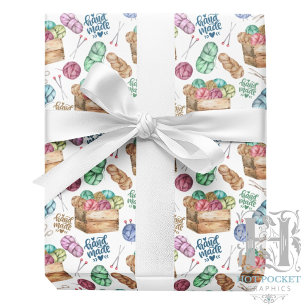 Stickad presentpapper