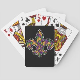STICKAD UTSEENDE MARDI GRAS FLEUR DE LIS CASINOKORT