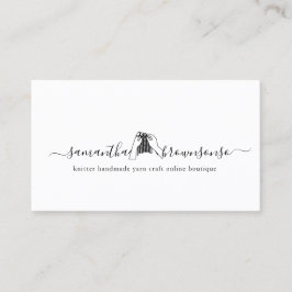 Stickad Virka Butik Handgjord Stickning Hantverk S Visitkort
