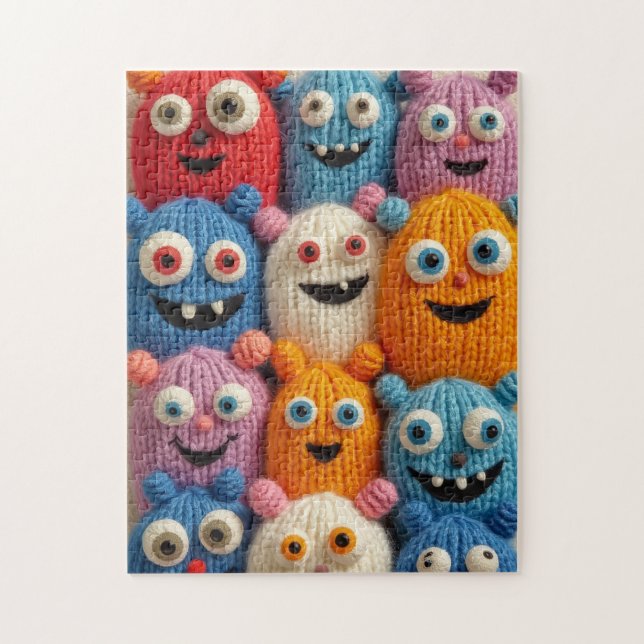 stickade monster pussel (Vertikal)