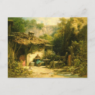 Stickande eremit - Spitzweg Vykort