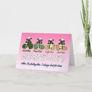 stickande fårhälsningskort - när jag känner mig bl kort