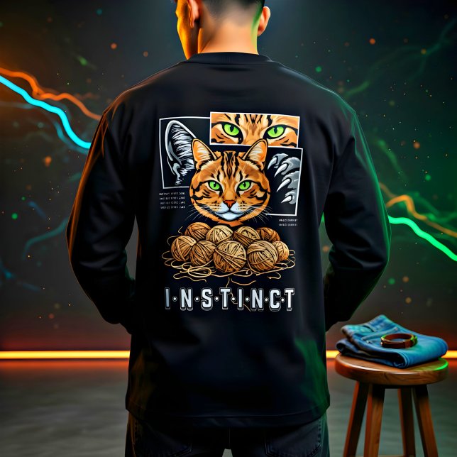 Stickande kattälskare sött present t shirt (Skapare uppladdad)