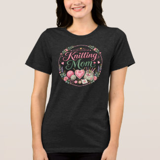 Stickande Mamma - Dam Tri-blend T-Shirt