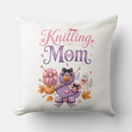 Stickande mamma Halloween kastkudde Kudde