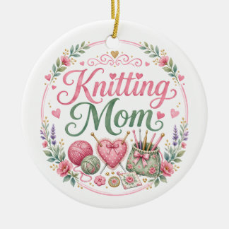 Stickande Mamma Personlig Juldekoration