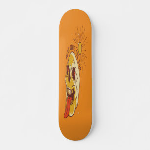 Stickande Tunga Skull Mini Skateboard Bräda 18,5 Cm
