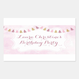 Stickar för en Födelsedagsfest Rektangulärt Klistermärke