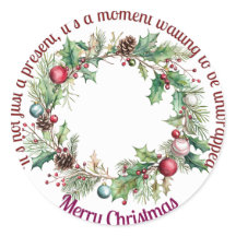 Stickar för presentemballering