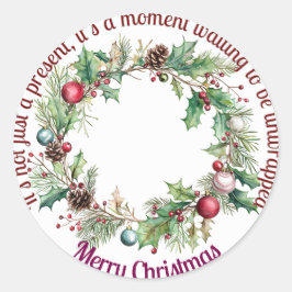 Stickar för presentemballering runt klistermärke