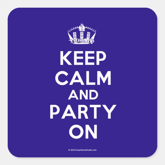 Stickar (fyrkantiga) fyrkantigt klistermärke (Framsida)