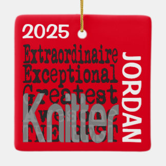 Stickare Extraordinaire ANPASSAD Julgransprydnad Keramik