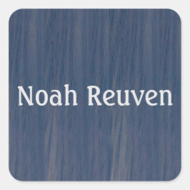 Stickare för enkel oceansamling fyrkantigt klistermärke