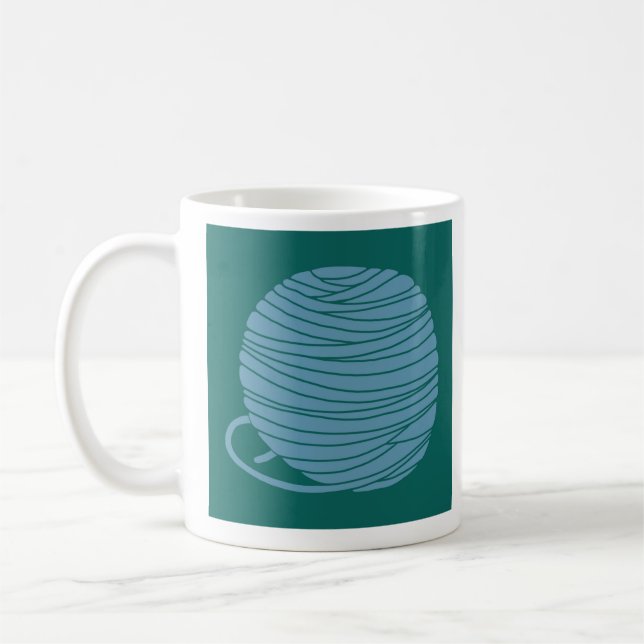 Stickarnas garnbollsmugg kaffemugg (Vänster)