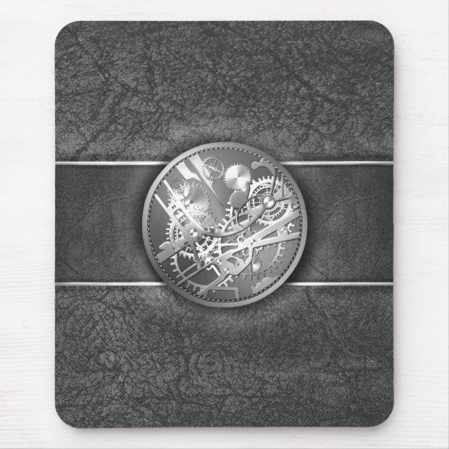 Stickasteampunkklockan utrustar musmatta (Framsidan)