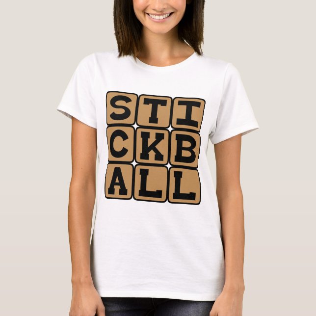 Stickball, gatuspel t-shirt (Framsida)