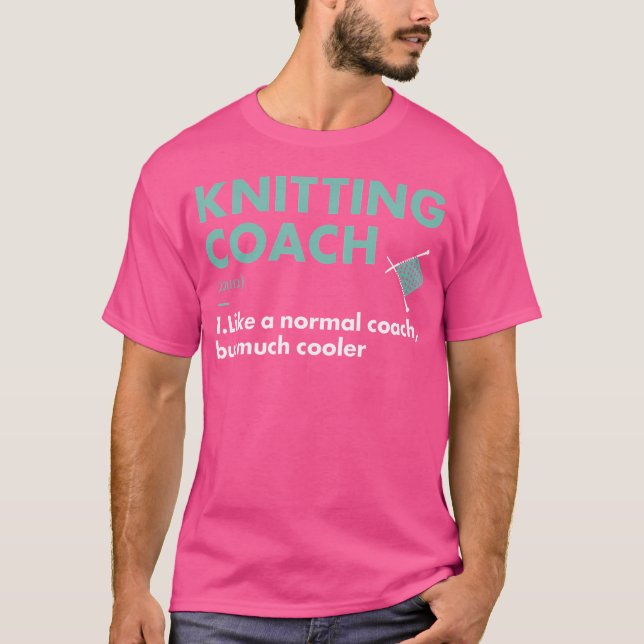 Stickcoach Definition Stickning T Shirt (Framsida)
