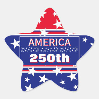 Sticker250 AMERIKA Stjärnformat Klistermärke