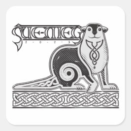 Sticker 2025 fyrkantigt klistermärke