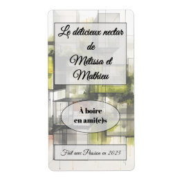 Sticker a bouteille de vin fraktsedel