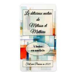 Sticker a bouteille de vin fraktsedel